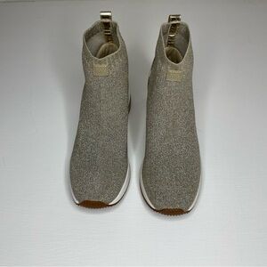Michael Kors Skyler Booties Wedge Sneaker Gold Women’s 8